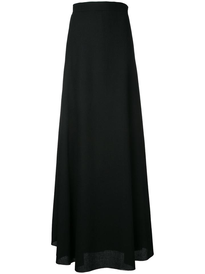 Strateas Carlucci - Laden Maxi Skirt - Women - Wool - Xs, Black, Wool