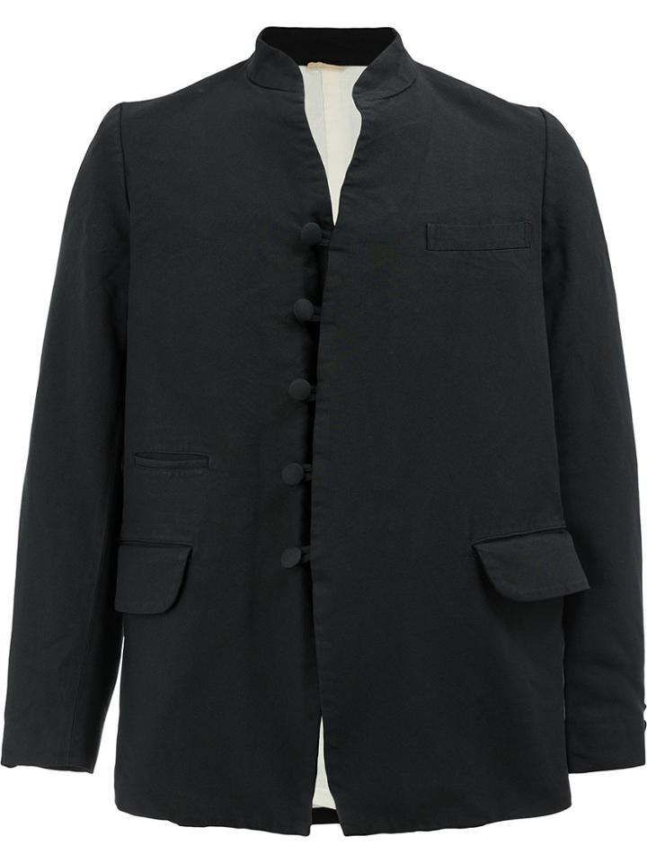 Comme Des Garçons Homme Plus Mandarin Collar Jacket - Black