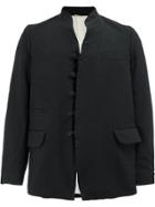 Comme Des Garçons Homme Plus Mandarin Collar Jacket - Black