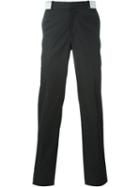 Alexander Mcqueen Straight Leg Trousers, Men's, Size: 48, Black, Cotton/polyester/acetate/viscose