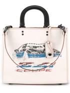 Coach Sequins Embellished Tote, Women's, White, Leather