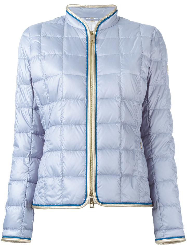 Fay - Zip Up Puffer Jacket - Women - Feather Down/polyamide/polyester/polyurethane - S, Women's, Blue, Feather Down/polyamide/polyester/polyurethane