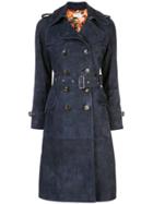 Coach Printed Lining Trench - Blue