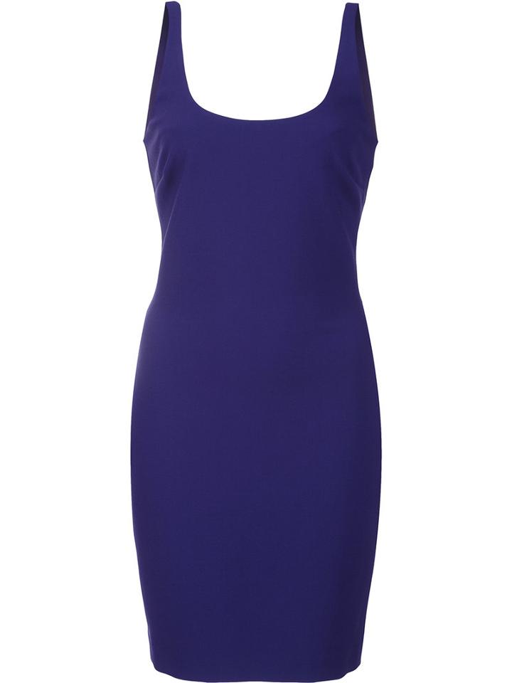 Likely - Scoop Neck Fitted Dress - Women - Polyester/rayon/spandex/elastane - 0, Pink/purple, Polyester/rayon/spandex/elastane