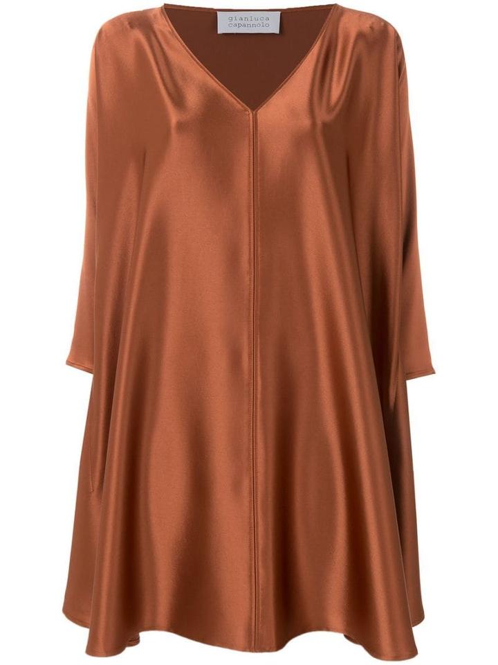Gianluca Capannolo V-neck Flared Dress - Yellow