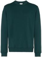 Kenzo Back Logo Print Cotton Sweatshirt - Green