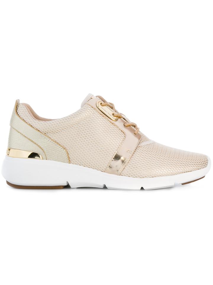 Michael Michael Kors Lace-up Mesh Sneakers - Metallic
