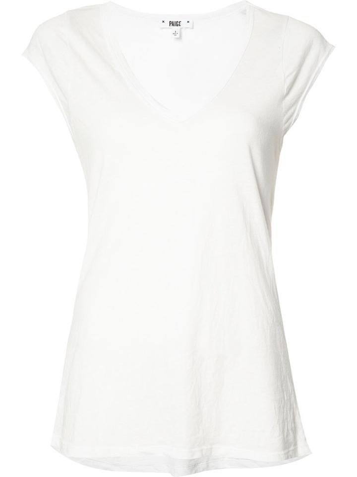 Paige Scoop Neck T-shirt, Women's, Size: Small, White, Cotton/polyester/lyocell