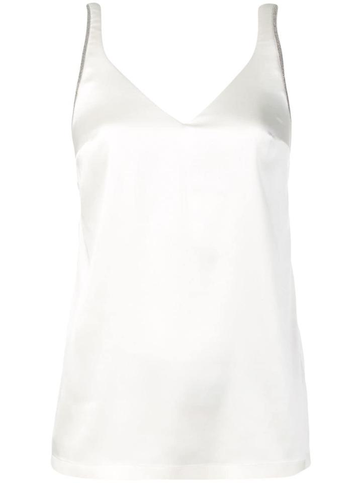 Brunello Cucinelli V-neck Vest - White