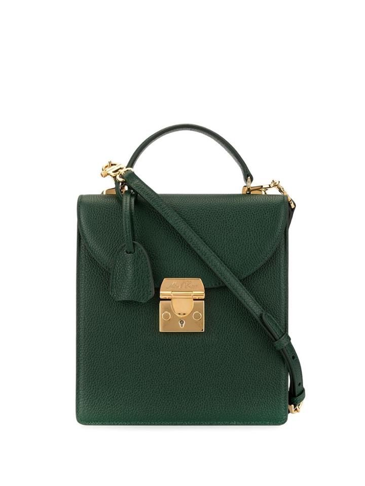 Mark Cross Uptown Satchel Top Handle Bag - Green