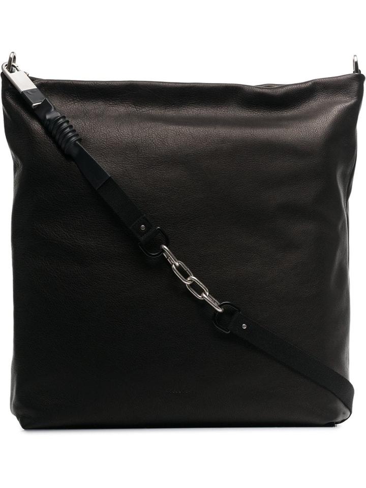 Rick Owens Rick Lthr Mail Bag Blk - Black