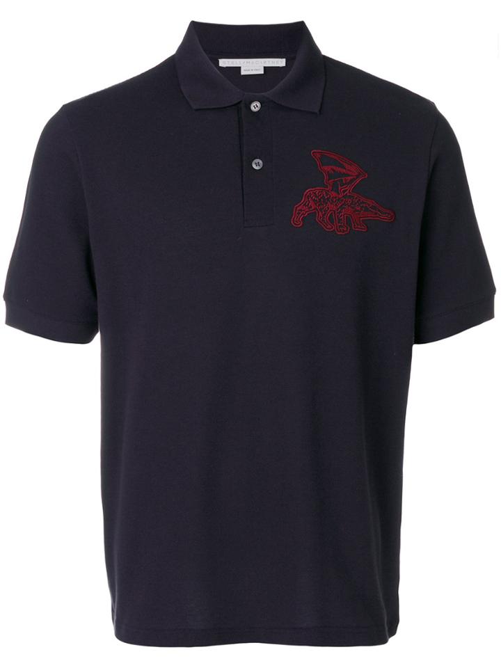 Stella Mccartney Embroidered Polo Shirt - Blue