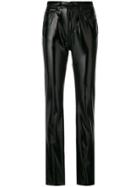 Fiorucci Shiny Straight-leg Trousers - Black