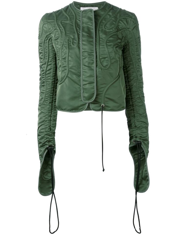 Jw Anderson Drawstring Detail Jacket - Green