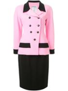 Chanel Vintage Two-tone Skirt Suit
