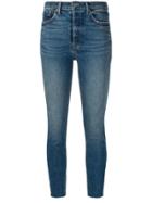 Grlfrnd Cropped Skinny Jeans - Blue