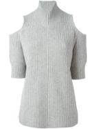 Zoe Jordan 'gondola' Cut-out Sweater - Grey