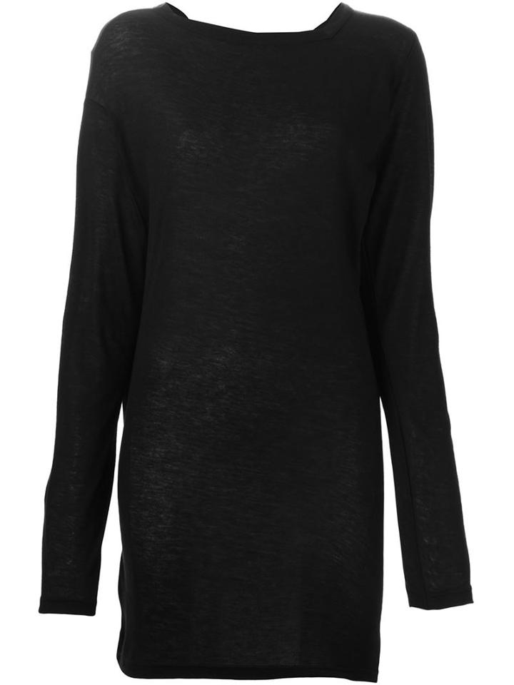 Ann Demeulemeester Long Sweater, Women's, Size: 36, Black, Lyocell/wool