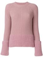 Moncler Layered Sleeve Sweater - Pink & Purple