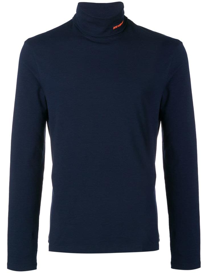 Calvin Klein 205w39nyc Branded Rollneck Top - Blue