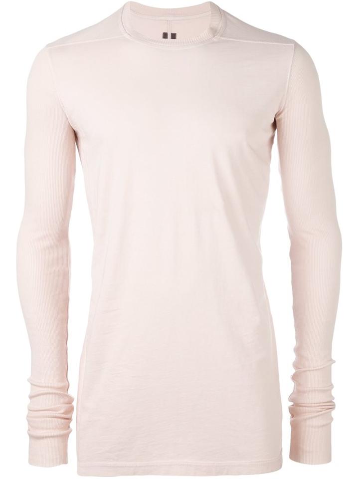 Rick Owens Drkshdw Longsleeved T-shirt, Women's, Size: Medium, Pink/purple, Cotton