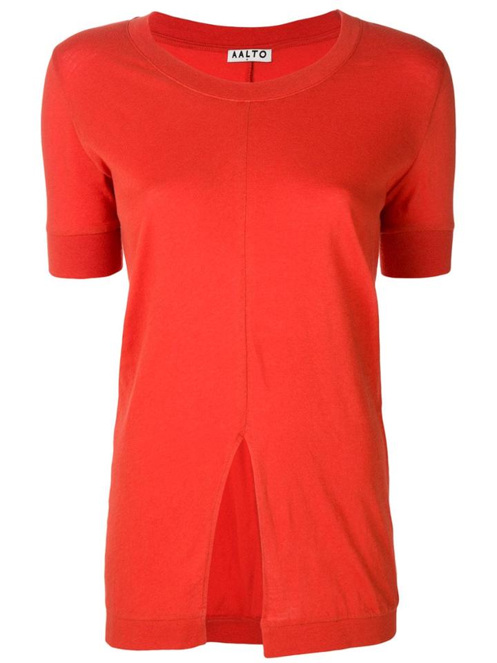 Aalto Front Slit T-shirt - Yellow