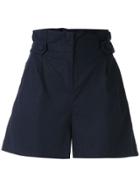 Patbo Paper Bag Waist Shorts - Blue
