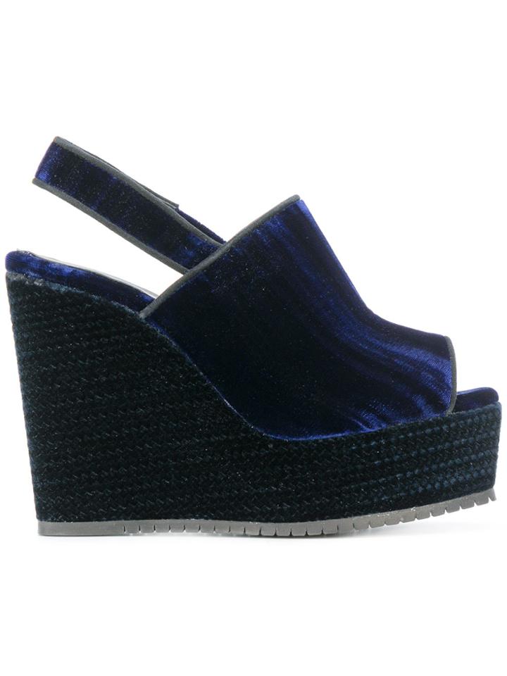 Castañer Classic Wedge Sandals - Pink & Purple