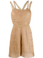 M Missoni Lurex Knit Playsuit - Gold