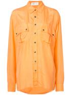 Contrast Shirt - Women - Silk - S, Yellow/orange, Silk, Faith Connexion