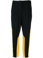 Nº21 Colour Block Cropped Trousers - Black