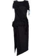 Maticevski Side Slit Midi Dress, Women's, Size: 8, Black, Silk