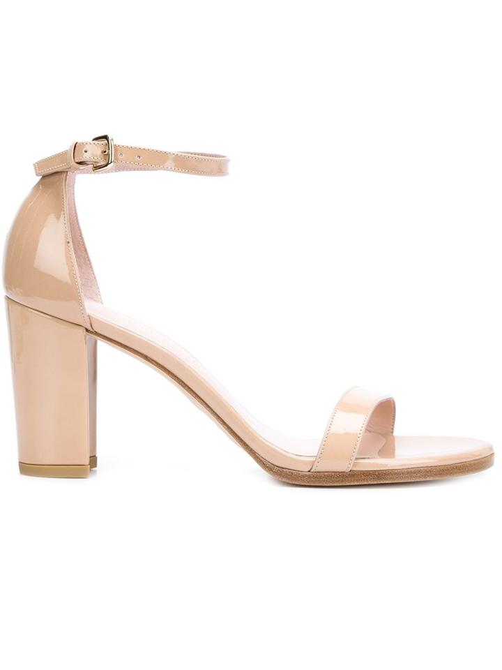 Stuart Weitzman 'nearlynude' Block Heel Sandals