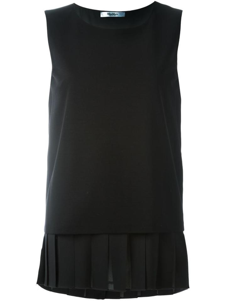 Max Mara Pleated Hem Top