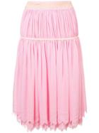 Comme Des Garçons Pre-owned Gathered Geometric Skirt - Pink