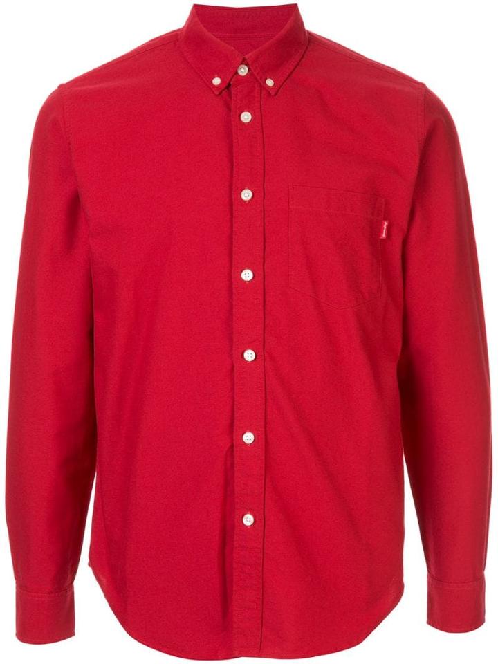 Supreme Oxford Fw17 Shirt - Red