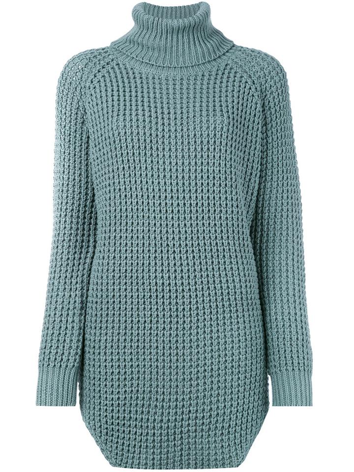 Hope - Roll Neck Jumper - Women - Cotton/acrylic - 36, Blue, Cotton/acrylic