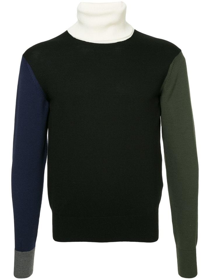 Facetasm Colour Block Jumper - Black