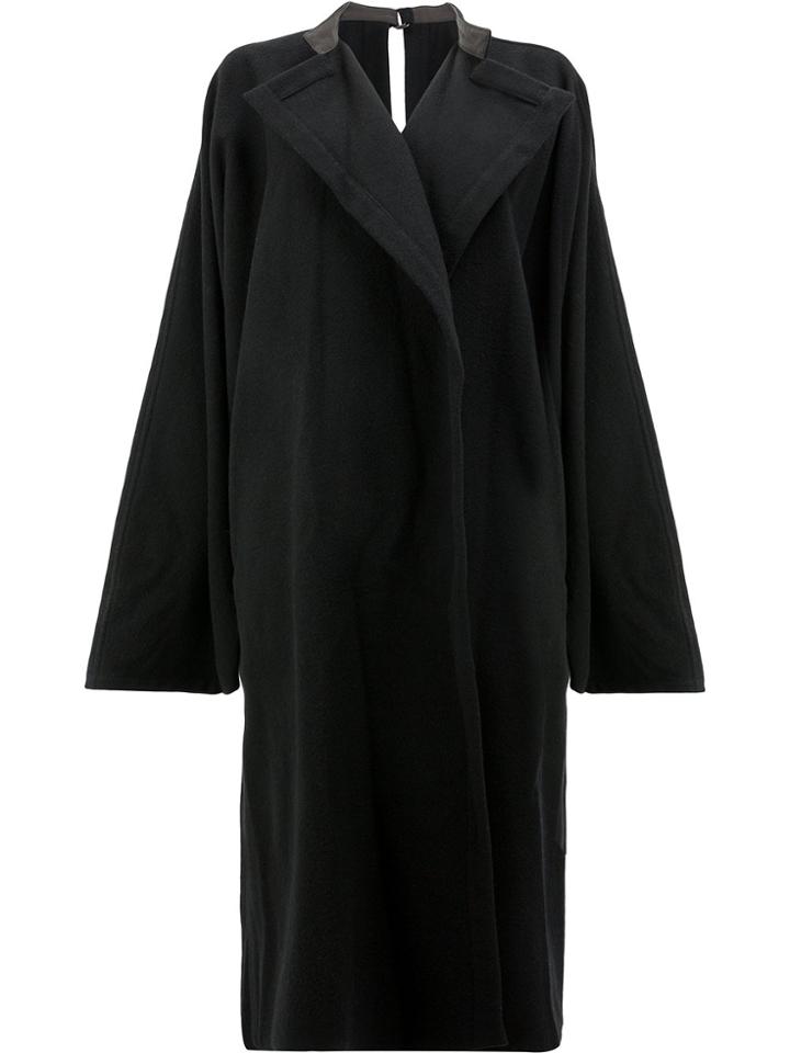Yohji Yamamoto Oversized Coat - Black