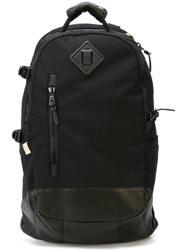 Visvim Logo Plaque Backpack - Black