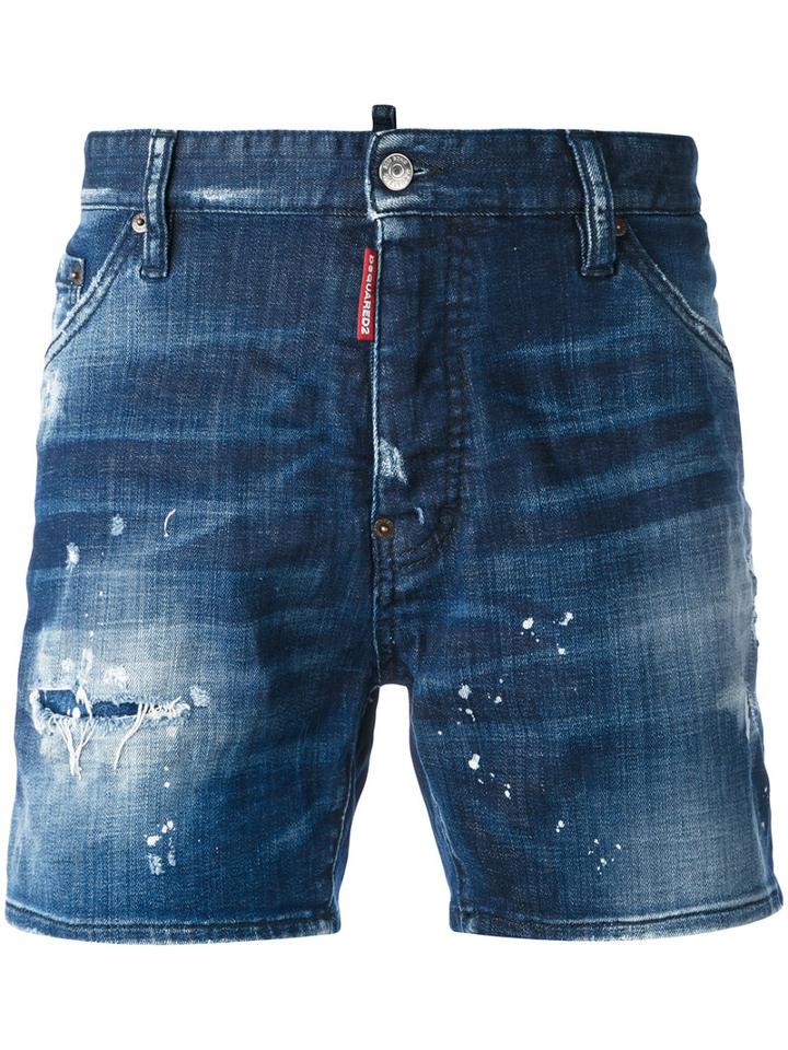 Dsquared2 - Light-wash Denim Shorts - Men - Cotton/polyester/spandex/elastane - 52, Blue, Cotton/polyester/spandex/elastane