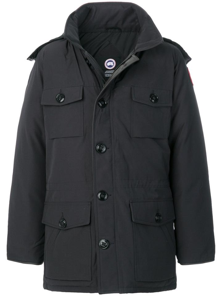 Canada Goose Front Button Parka - Blue