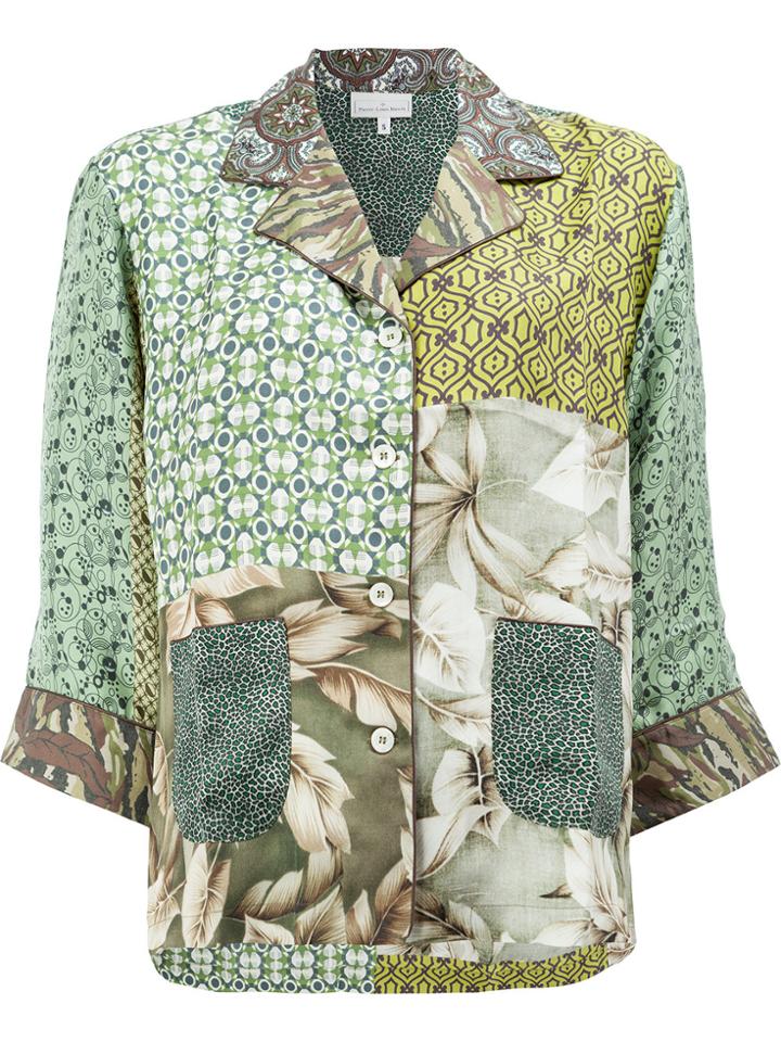 Pierre-louis Mascia Multi-print Shirt - Green