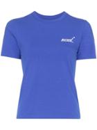 Ader Error Logo-print Cotton T-shirt - Blue