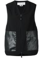 Ganryu Comme Des Garcons V-neck Gilet, Women's, Size: Small, Black, Polyester