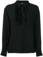 Boutique Moschino Ruffled Detail Shirt - Black