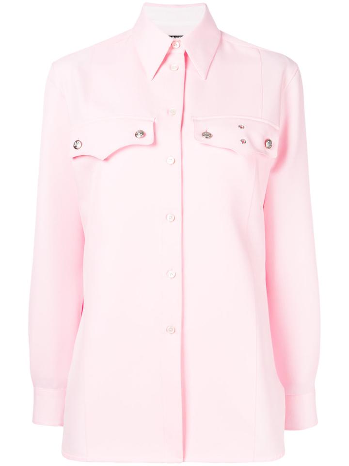 Calvin Klein Button-up Shirt - Pink & Purple