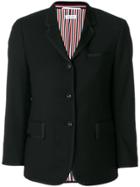 Thom Browne Flap Pockets Fitted Blazer - Black