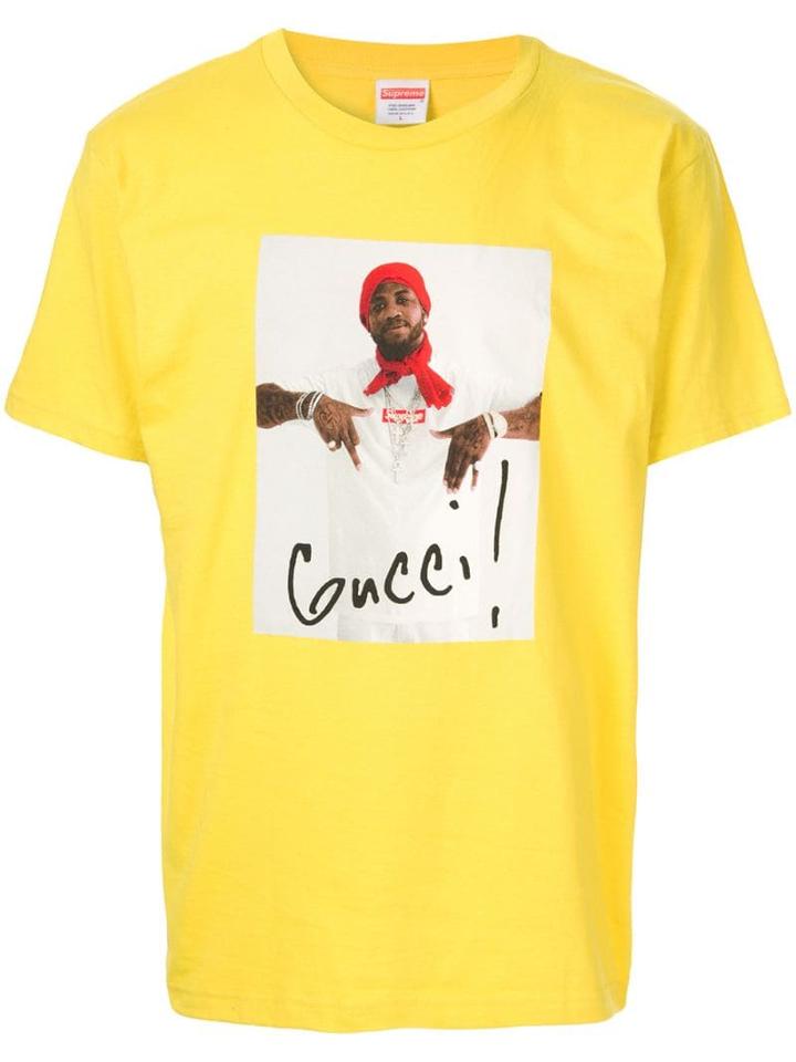 Supreme Gucci Mane T-shirt - Yellow