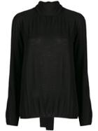 Prada Roll Neck Knitted Top - Black